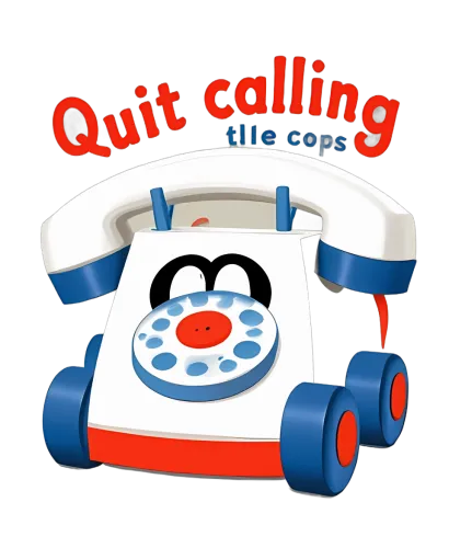 Custom Tee Shirts: Whimsical Toy Telephone - Funny & Quotes