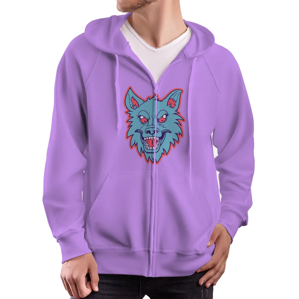 Neon Wolf TShirt Design: Embrace Your Wild Side|legendary whitetails camp night berber lined hooded flannel