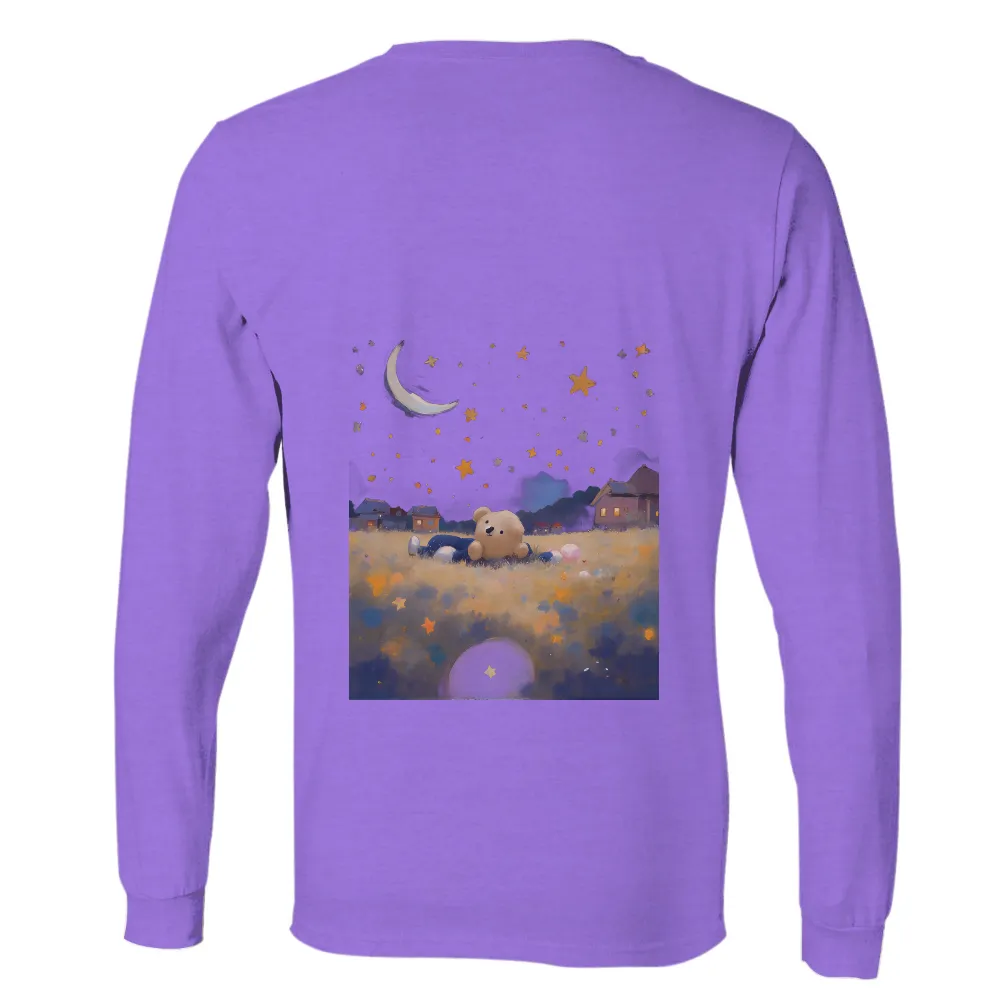 Custom Starry Night Teddy Bear Art: A Serene and Whimsical Design|van gogh starry night tee shirt