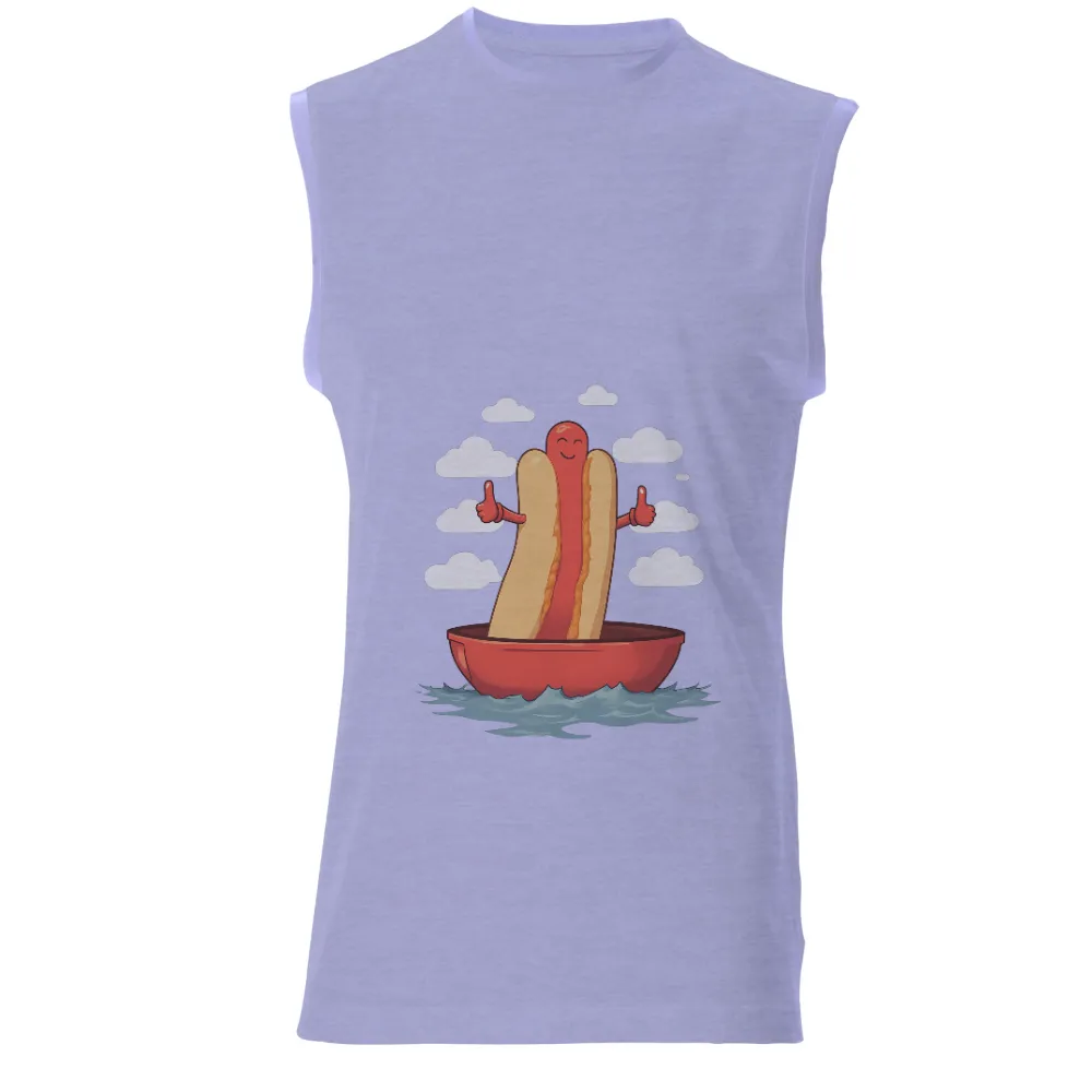 Tee Shirt Printing: Hot Dog Adventure on a Boat - Fun and Positivity|fun squad t shirt youtube