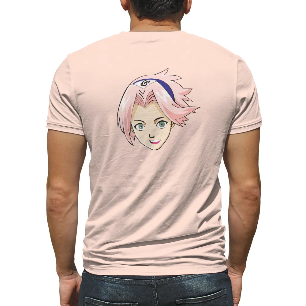 TShirt Design: Sakura Haruno Minimalist Anime Art|among us naruto shirt