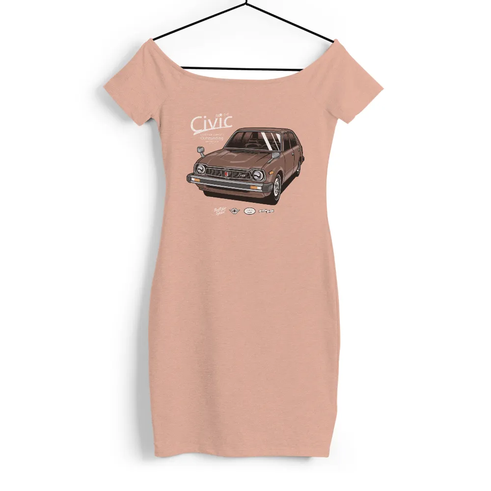 T-Shirt Printing: Celebrate Classic Cars with Custom Made Honda Civic CVCC Design|custom made fishing shirts