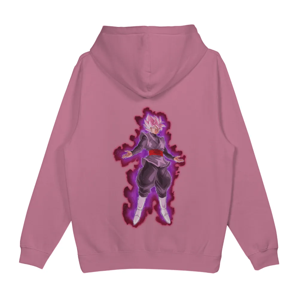 Customized Tee Shirts: Warrior with Pink Hair and Red and Purple Aura|strength camp t shirt