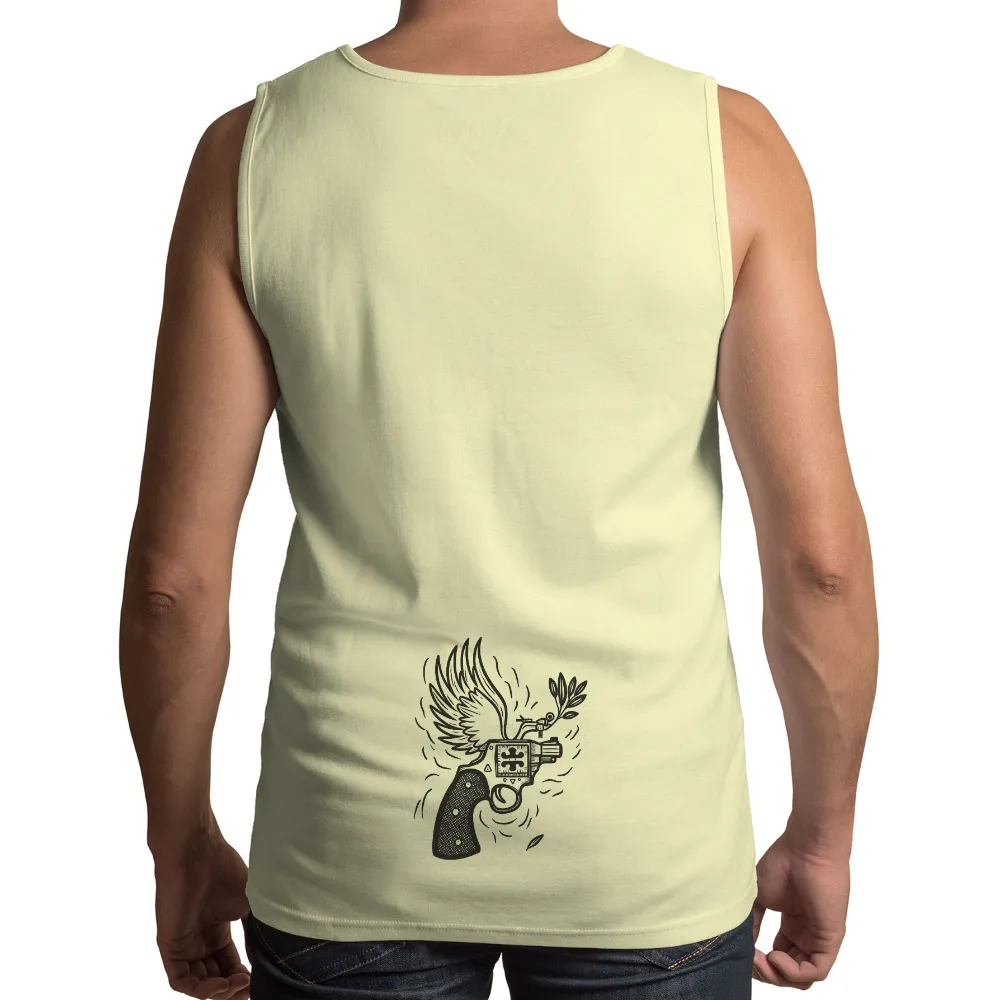 T-Shirts Custom: Revolver Wings - Freedom & Protection|mens short sleeve sun protection shirts