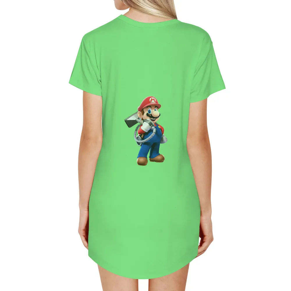 Customized Tee Shirts: Mario the Ghostbuster - Gaming Adventure|nostalgia t shirts online