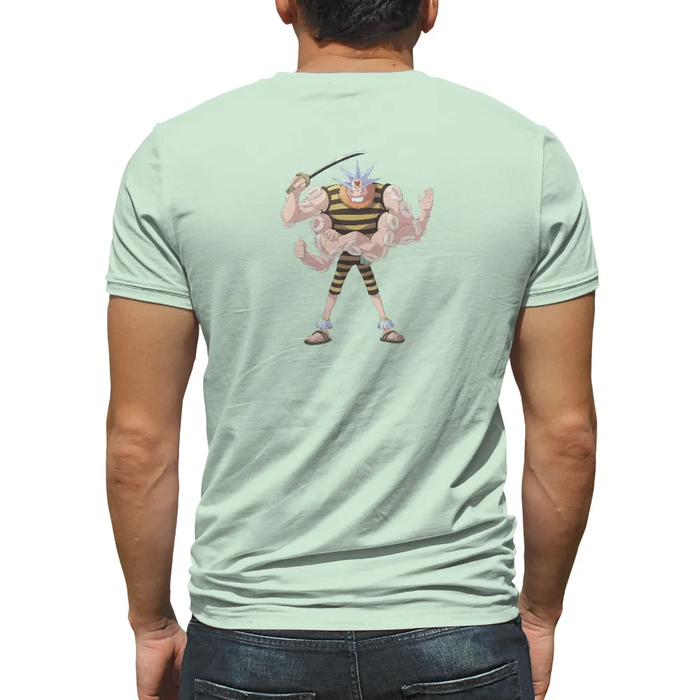 Zoro TShirt Design: Pirate with Multiple Arms|leach pirate shirt