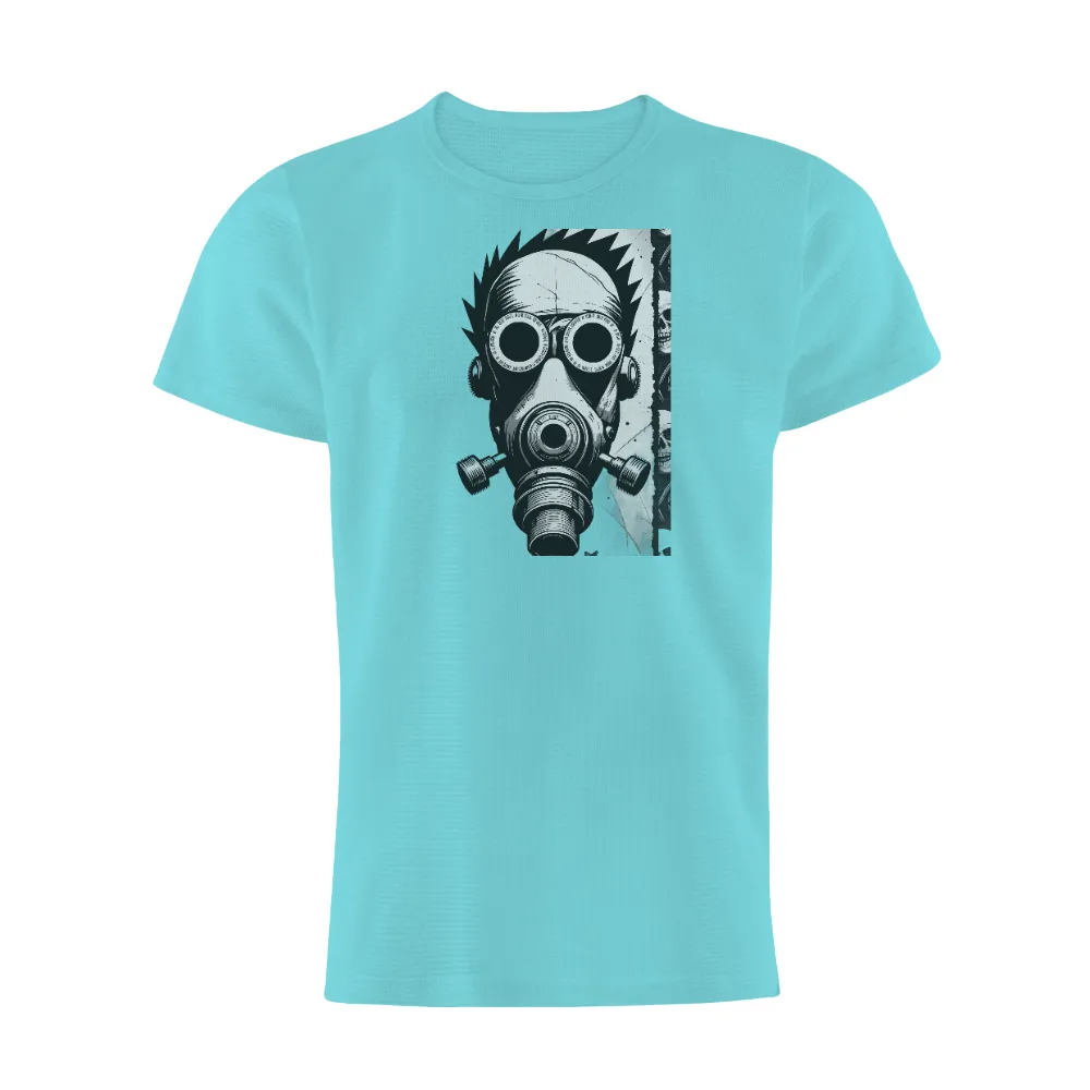 T-Shirts Custom: Cyberpunk Gas Mask - Dark and Gritty Future|glow in the dark t shirts full sleeve