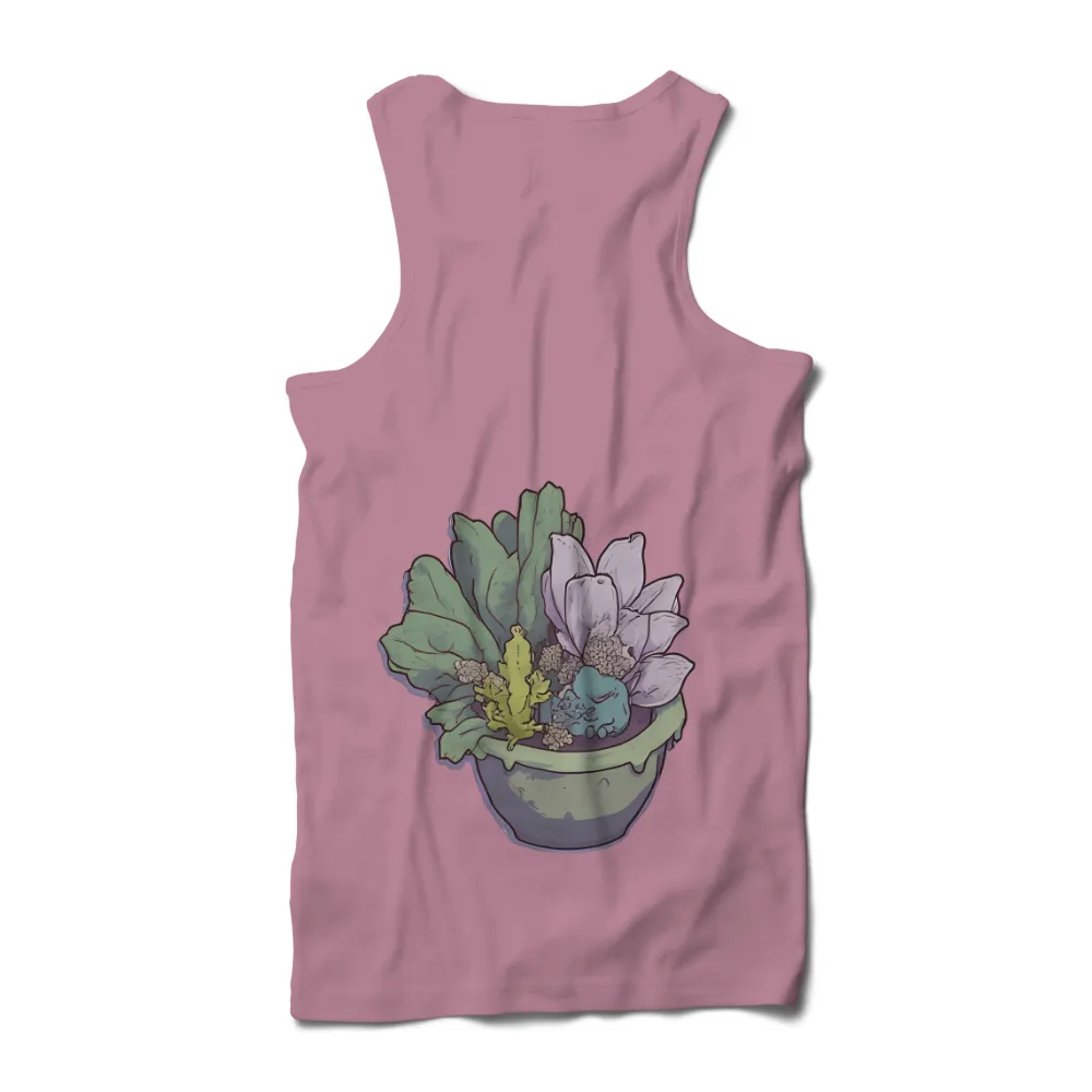 Shirts Graphic Tees: Succulent Harmony - Nature's Tranquility|unique green bay packers t shirts