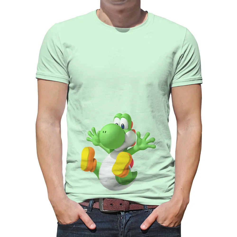 Shirts Graphic Tees: Yoshi - The Playful Gaming Companion|cute t shirt in roblox