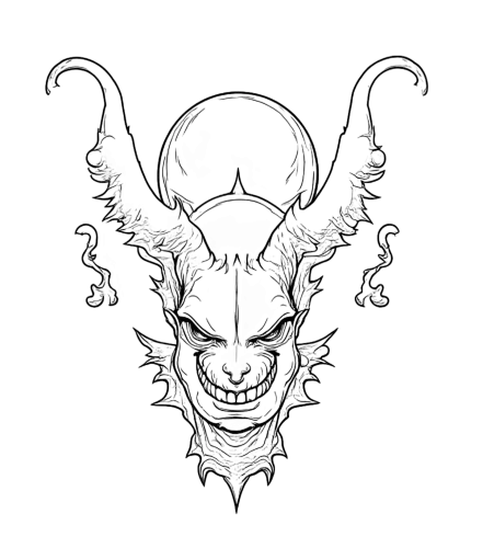 T-Shirts Design: Shadow Demon - Artistic Designs