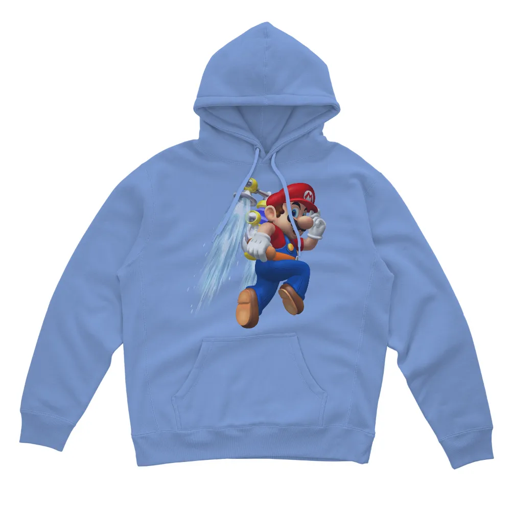 T-Shirts Custom: Mario Adventure with Water Gun|my hero academia eraserhead merch