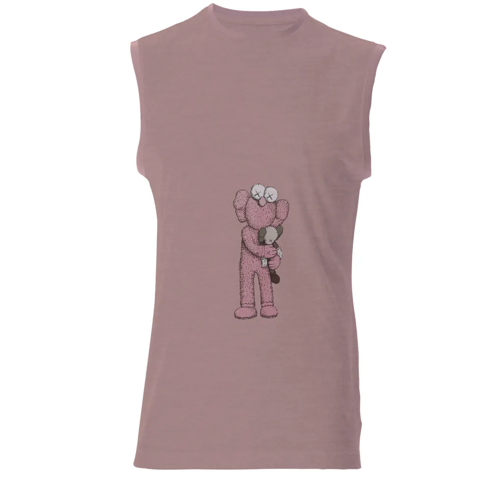 Customized Tee Shirts: KAWS Companion - Pop Culture Icon|lady pink street art