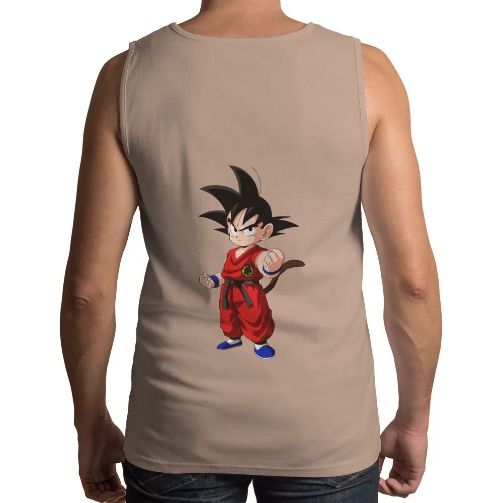 Customized Tee Shirts: Young Goku's Determination - Anime, Youth, Nostalgia|st louis cardinals youth jacket