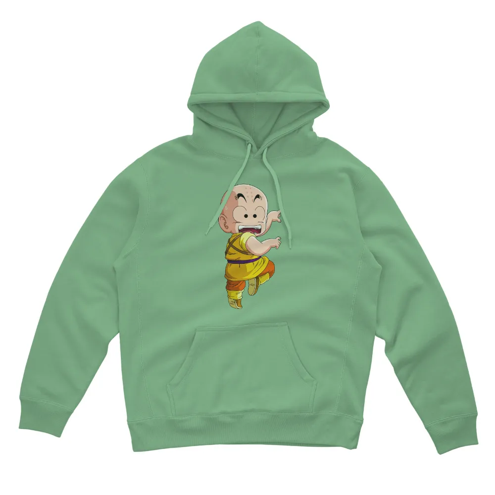 Custom T-Shirt Printing: Cheerful Krillin from Dragon Ball|battle tested warrior queen shirt