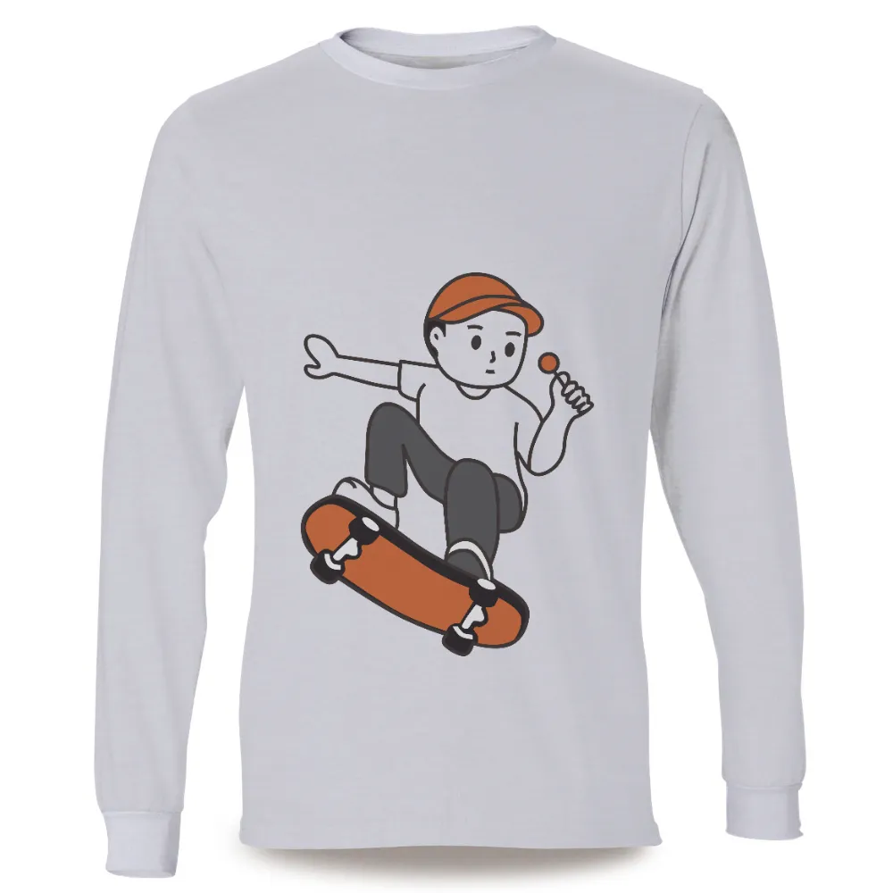 T-Shirts Custom: Skateboarding Spirit with Orange and Black Design|t shirt roblox black pink