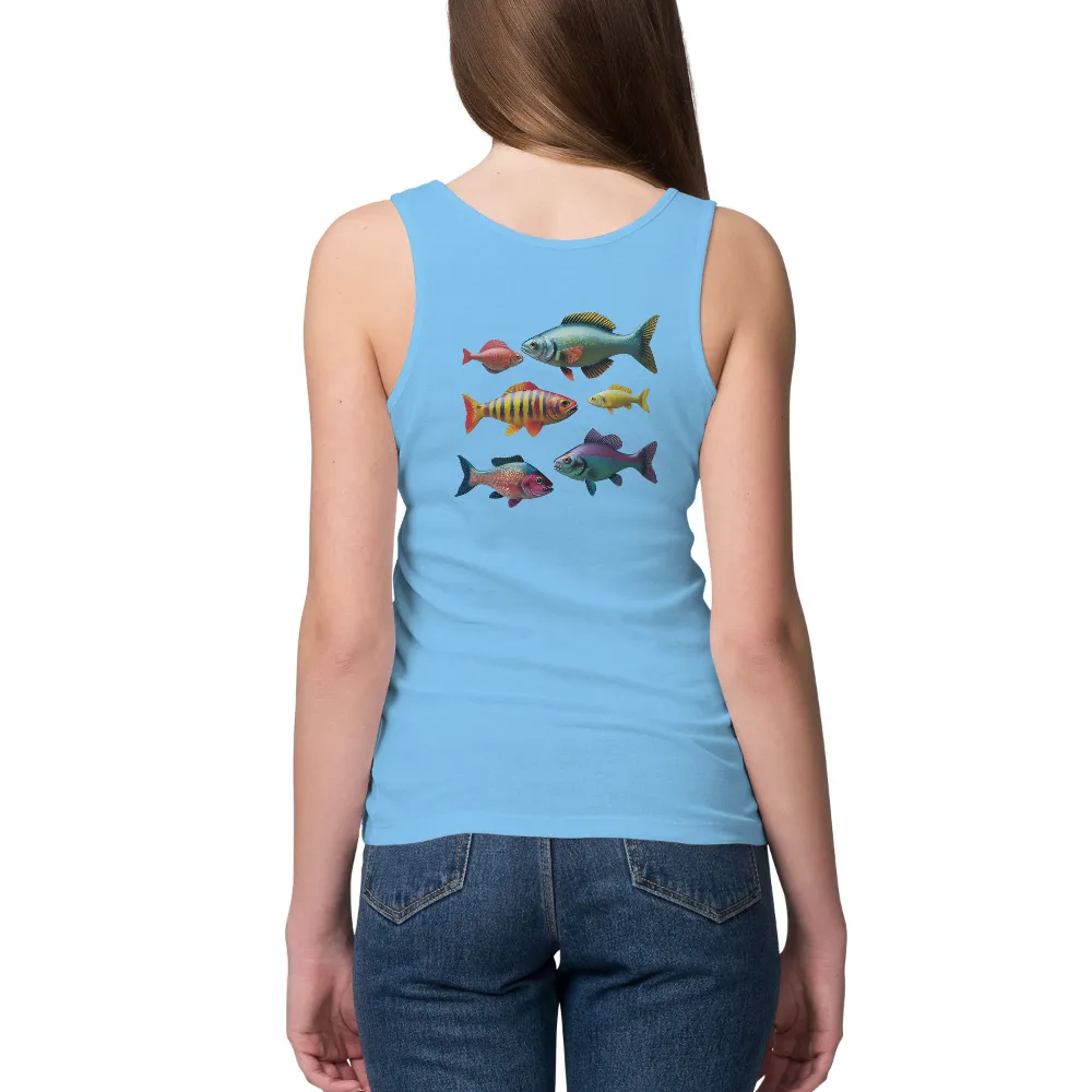 Vibrant Custom Designs Showcasing Colorful Fish and Marine Life for Underwater Enthusiasts|t shirt painting on nature