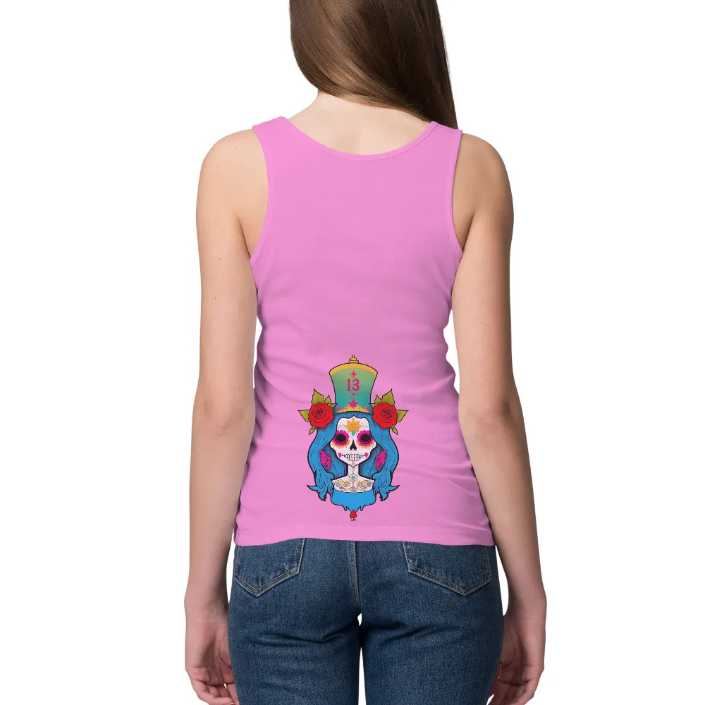 Vibrant Day of the Dead Design: Sugar Skull, Mexican Culture|day of the dead skull t shirt