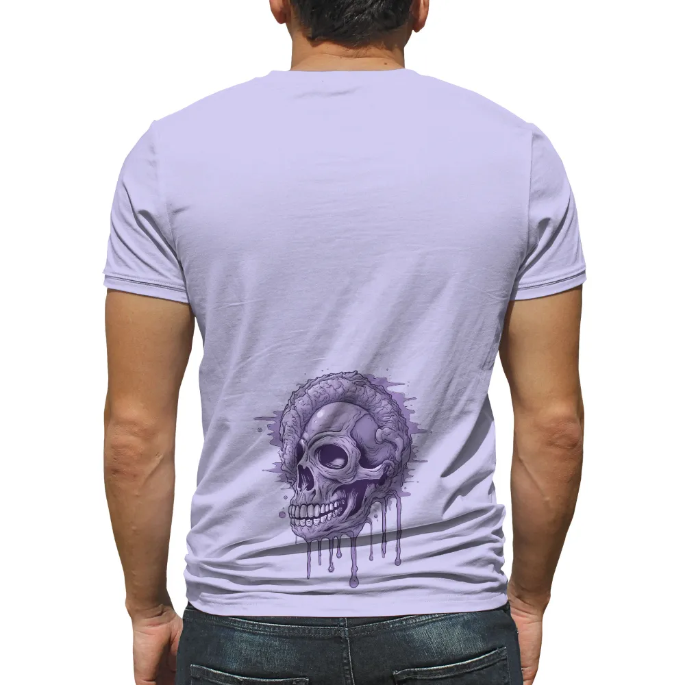 T-Shirts Pattern: Mind's Drip - A Skull with Exposed Brain|skull roblox t shirt