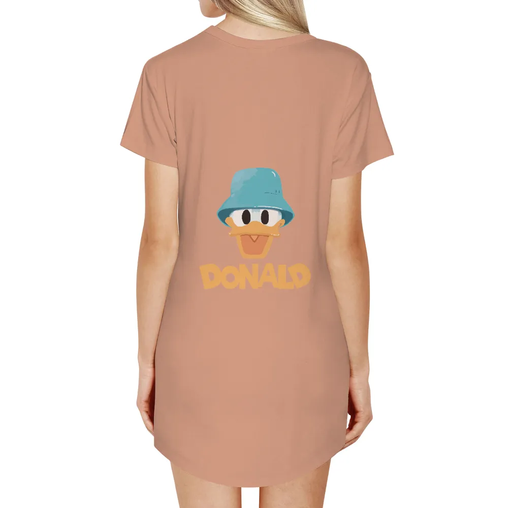 Donald Duck TShirt Printing: Spread Joy with Cheerful Cartoon Character|cartoon character with star on shirt