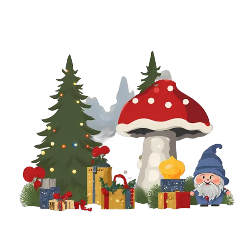 Shirts Graphic Tees: Glimmer's Magical Christmas Forest