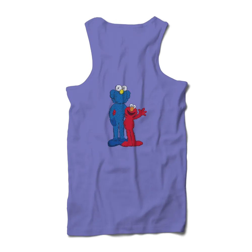 TShirt Printing: Blue & Red Characters - Pop Culture Nostalgia|nostalgia t shirts online