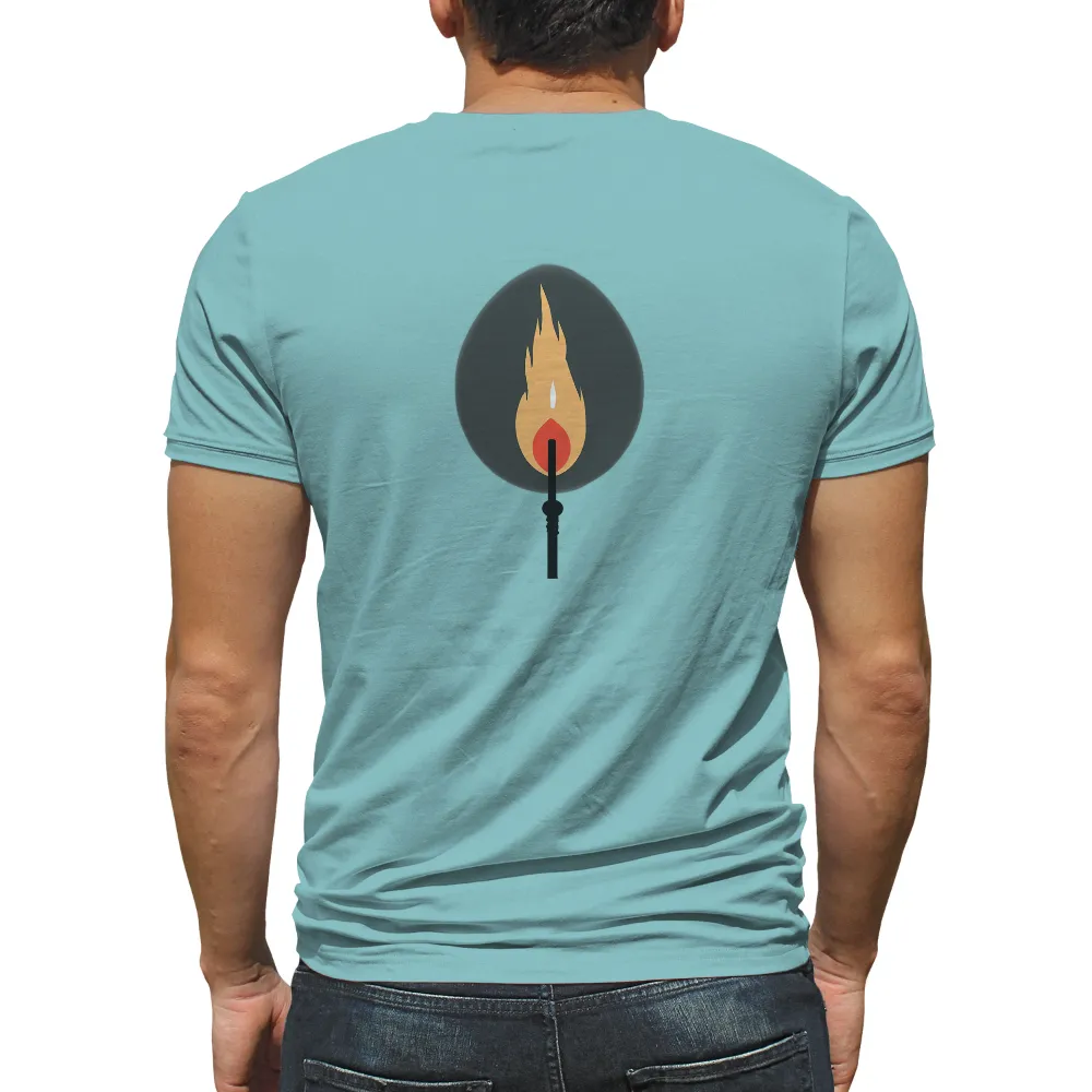 Custom Tee Shirts: Ignite Your Spirit with Matchstick Flame in Bubble|freedom march t shirt