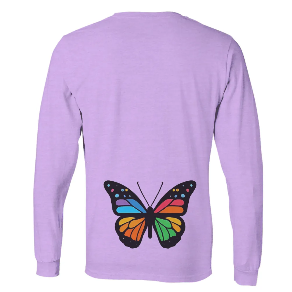 TShirt Design: Aurora's Rainbow Wings - Artistic Butterfly|hope trip shirt