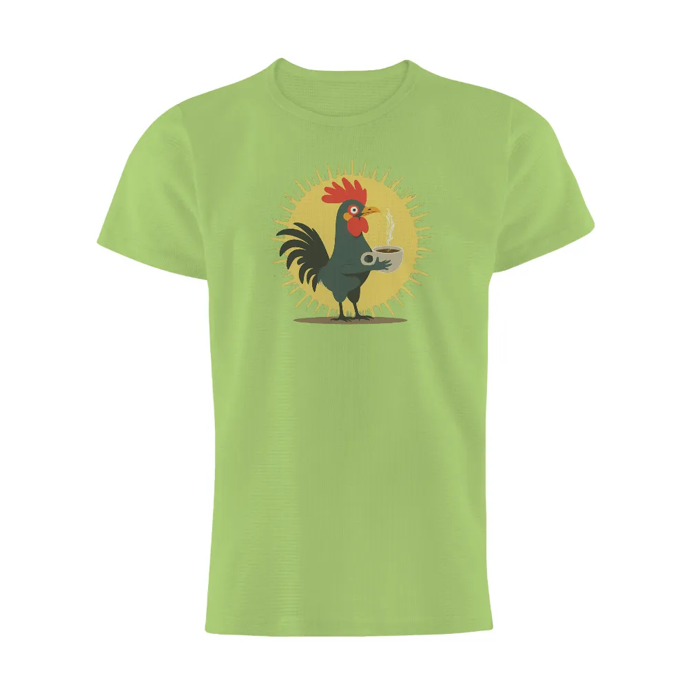 Shirts Graphic Tees: Chuck the Rooster Serves Up Morning Energy|golden state warriors stephen curry 75th city edition black