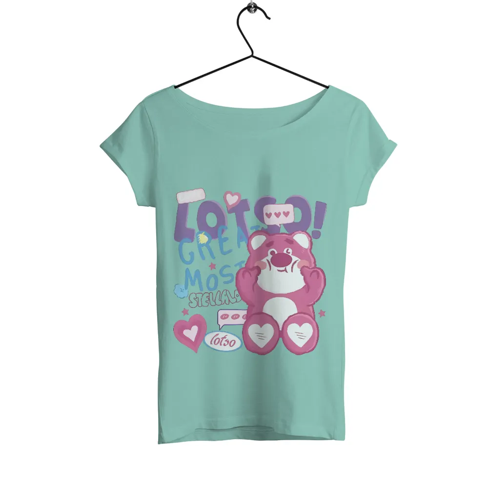 Customized Tee Shirts: Spread Love with Lotso, the Pink Teddy Bear|love for damar 3 shirts