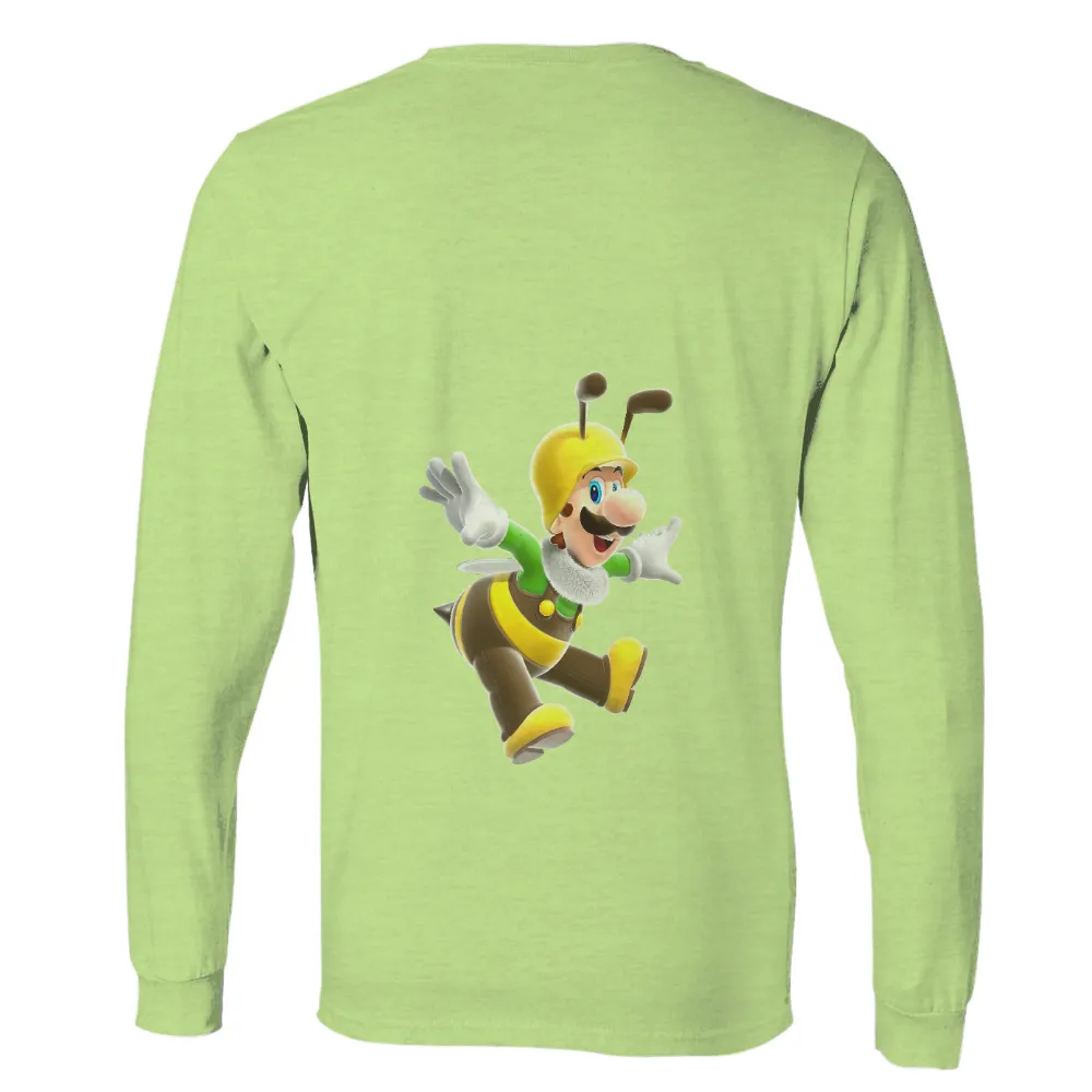 Shirts Graphic Tees: Luigi Bee Costume - A Playful Adventure|adventure time dancing with monsters shirt