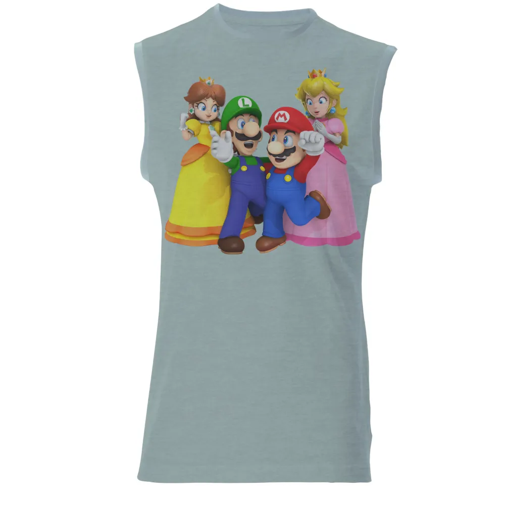 Custom Tee Shirts: Iconic Gaming Characters - Mario, Luigi, Princess Peach, Princess Daisy|5t super mario shirts