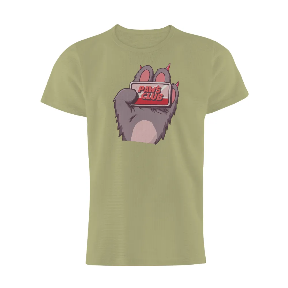 PAWS CLUB T-Shirts Pattern | Cute Anime Design| Vibrant colors