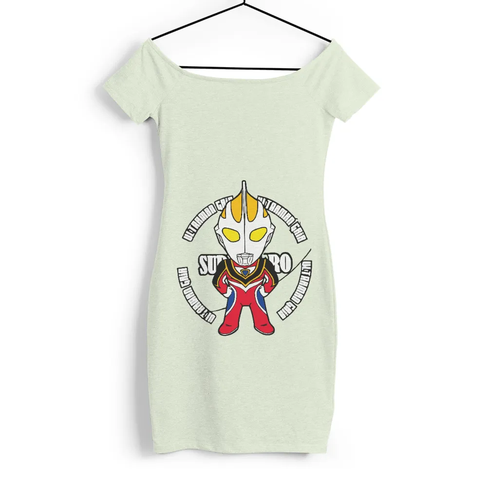 Custom T-Shirt Printing: Ultraman Gaia Chibi Hero Design|sanrio my hero academia shirt target