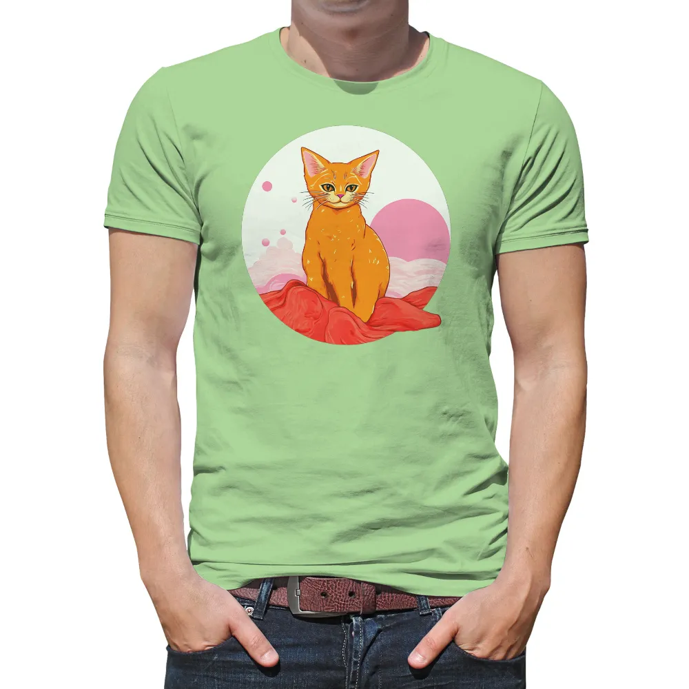 Shirts Graphic Tees: Ginger Cat Serenity - Cozy Moments|score draw england 70 black out retro home shirt