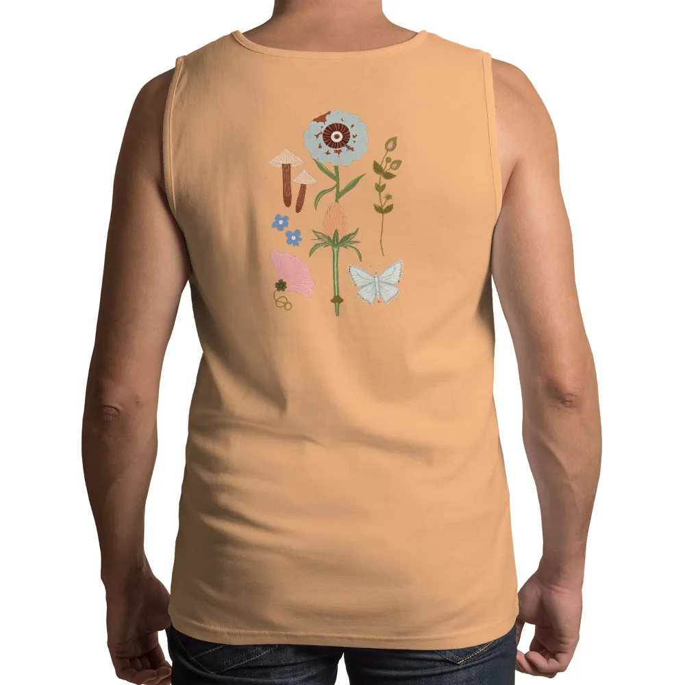 TShirt Printing: Nature Meets Surrealism - Whimsical Floral Design|eye-like flower