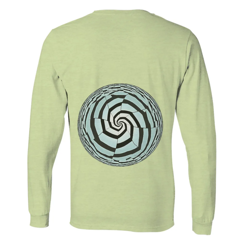 T-Shirts Pattern: Spiral Journey into Infinity|roblox t shirt black and white