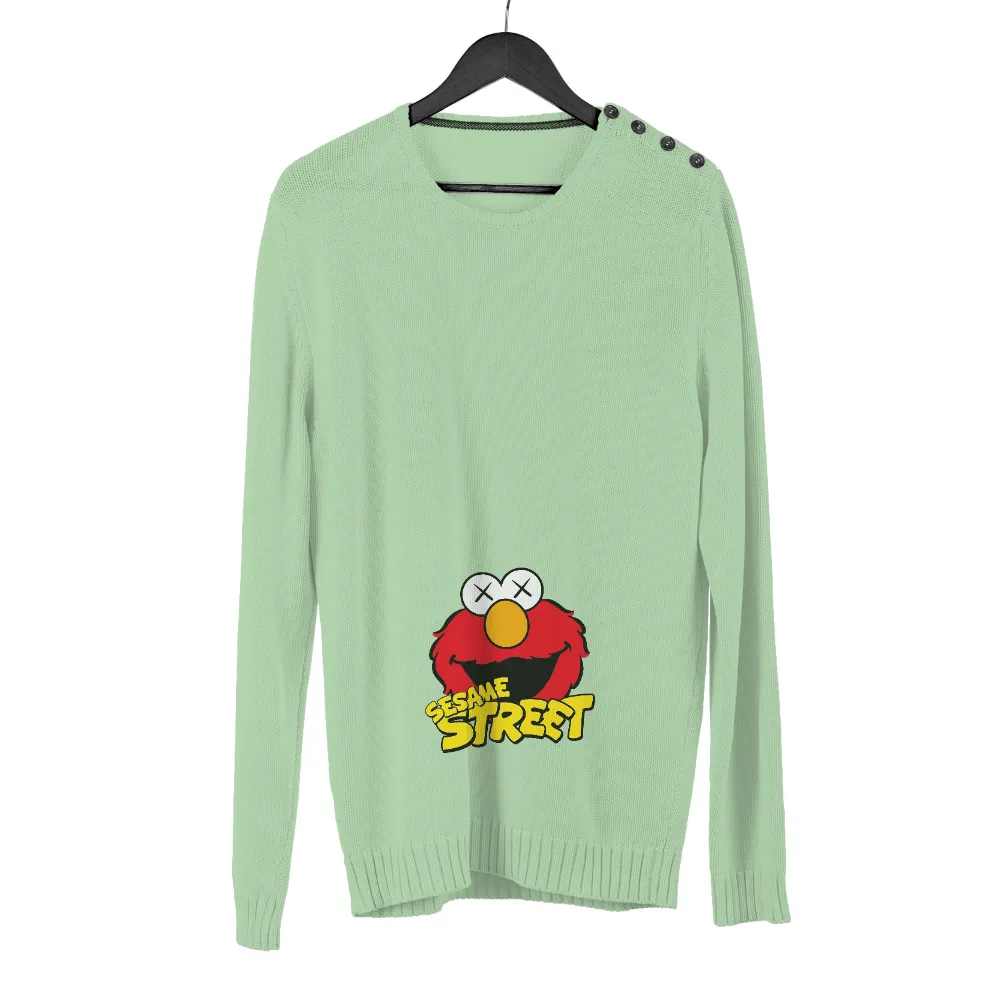 TShirt Design: Quirky Elmo Meets Pop Art|pop art button up shirt