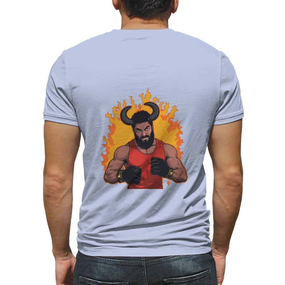 Shirts Graphic Tees: Warrior Spirit - Strength and Determination|capfriendly flames