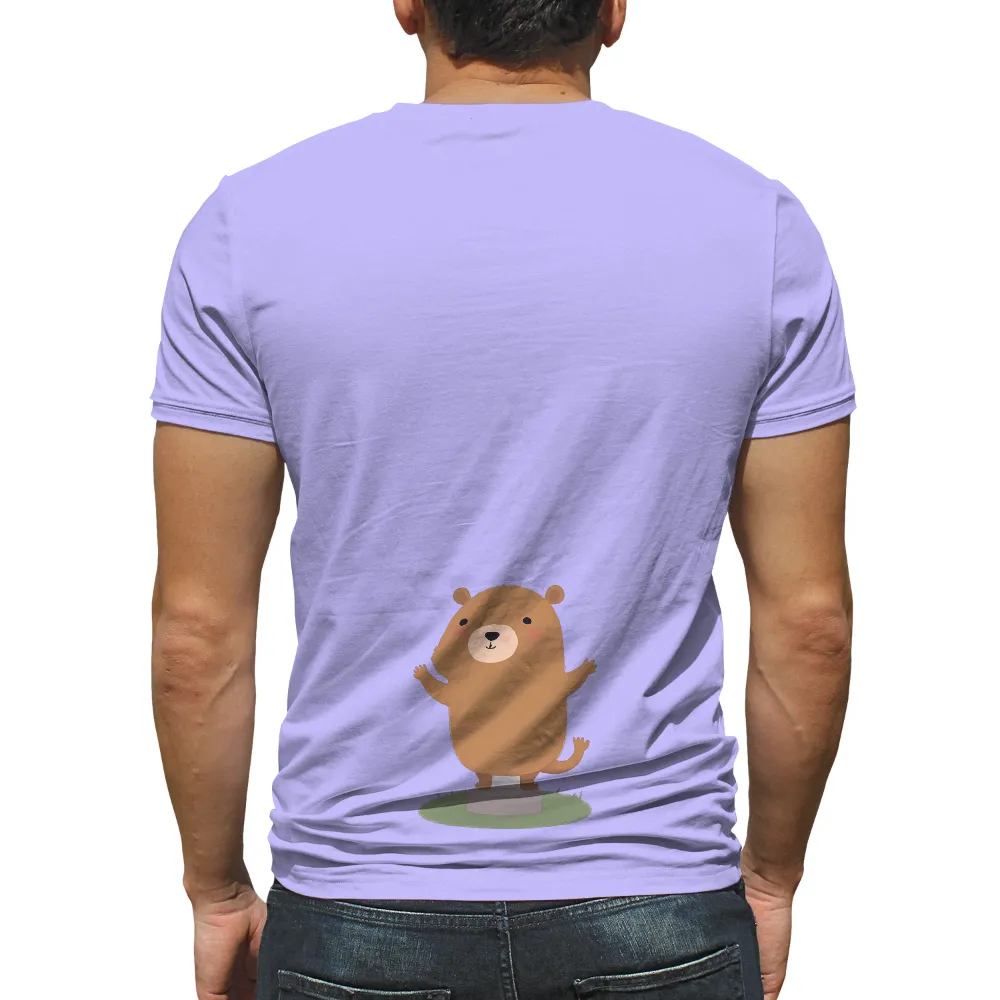 TShirt Printing: Celebrate Spring with Timmy the Friendly Groundhog|spring shirts for juniors