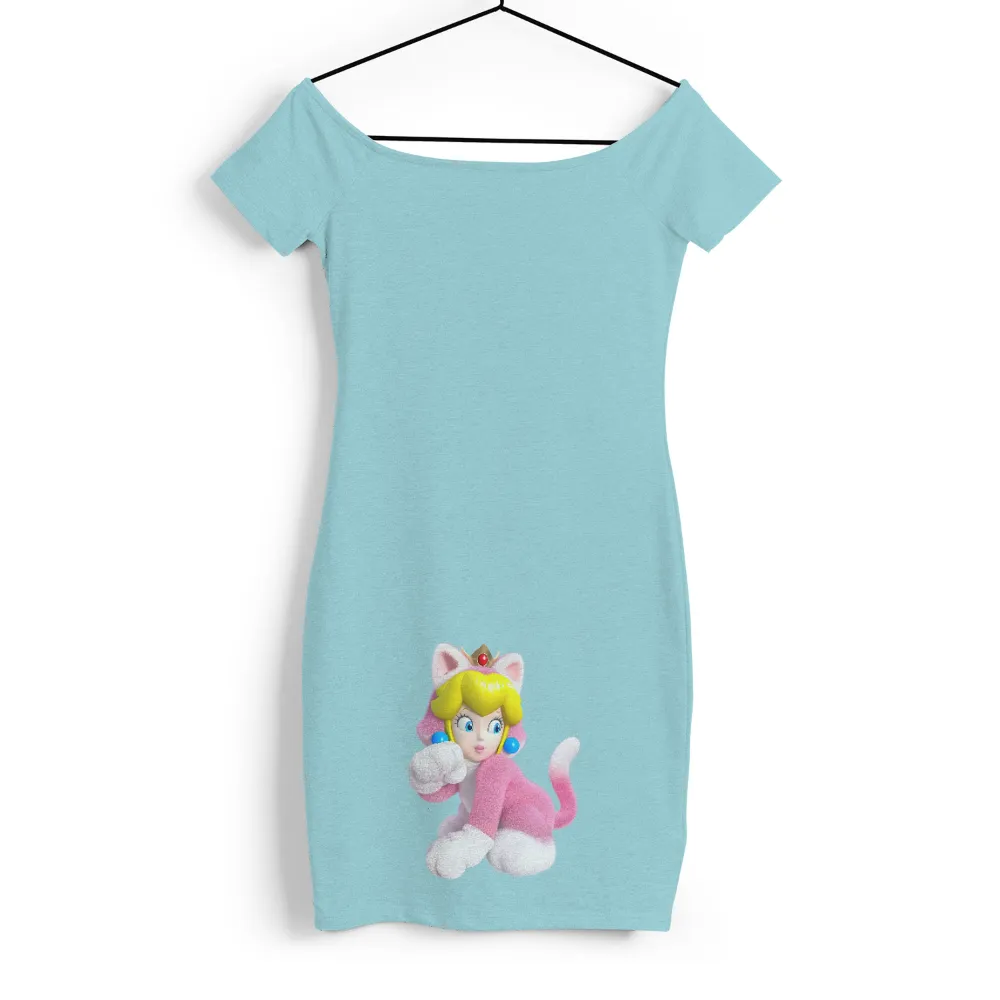 Customized Tee Shirts: Whimsical Princess Peach in Cat Suit|suit t shirt roblox