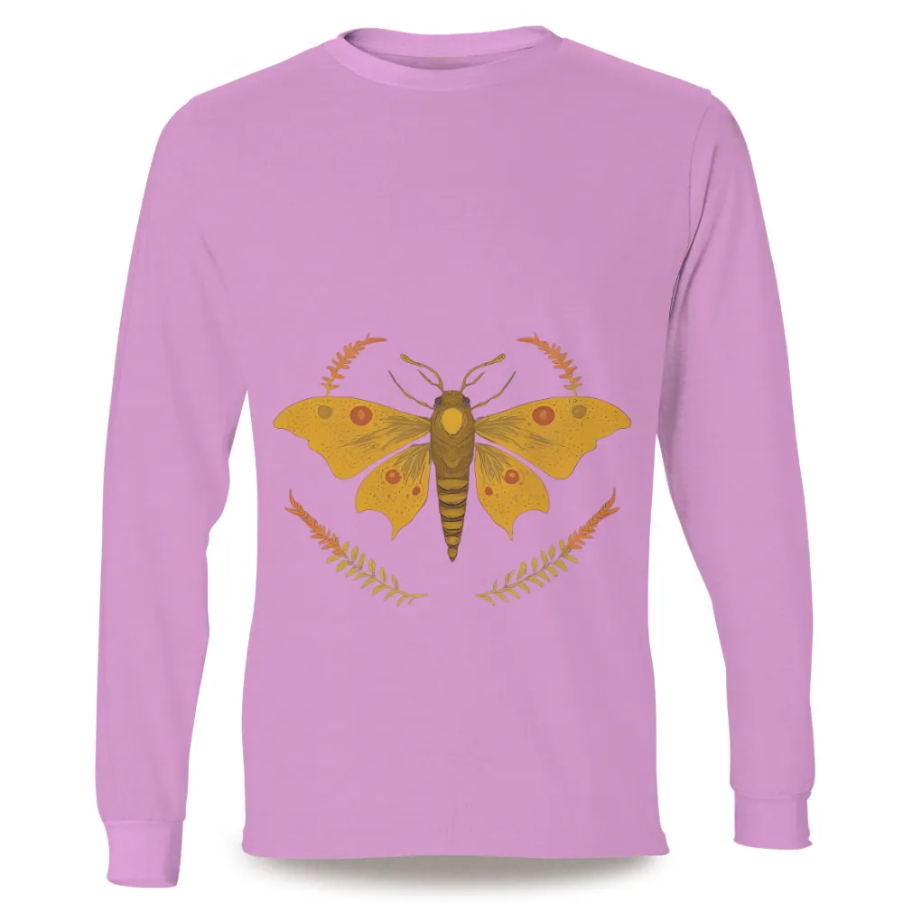 Graphic Tees: Luna Moth - Symbol of Transformation and Rebirth|mens summer sport shirts