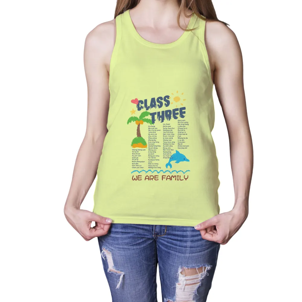 Custom Tee Shirts: Class Three - We Are Family|best men's summer shirts 2022