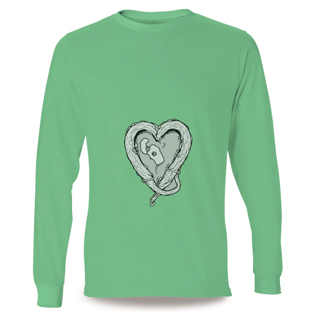 Tee Shirt Printing: Heart-Shaped Tree of Love|mardi gras bead tree shirt