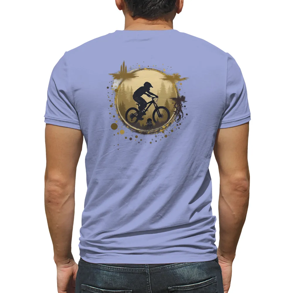 T-Shirts Custom: Mountain Biking Adventure Under the Full Moon|reign forest fronds camp shirt