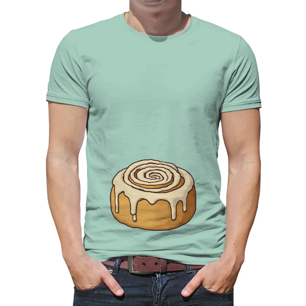 Custom Tee Shirts: Cozy Cinnamon Roll Design|saturday morning pancakes shirts