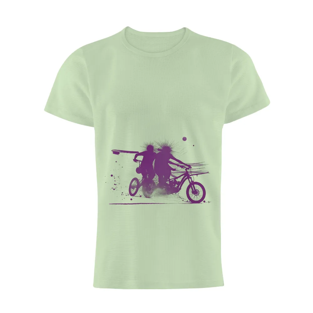 T-Shirts Pattern: Adventure on Wheels with Surfboard| Sense of speed and movement