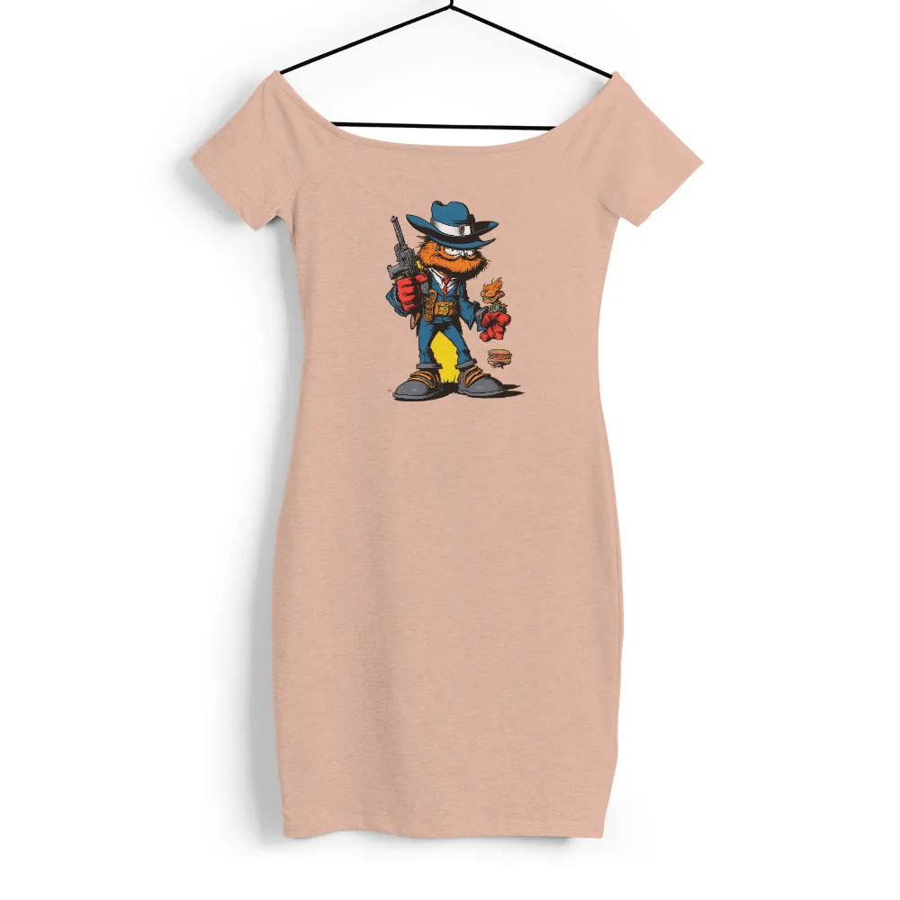 Shirts Graphic Tees | Cool Gangster Mascot Design| Mascot holding a gun