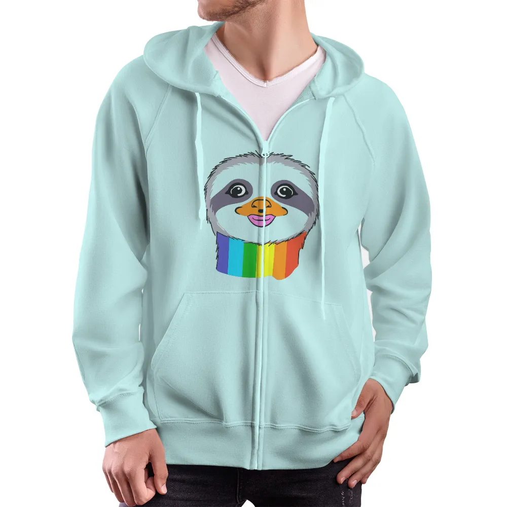 Sloth Rainbow: Tee Shirt Printing for Unity and Inclusivity|t shirts cute roblox