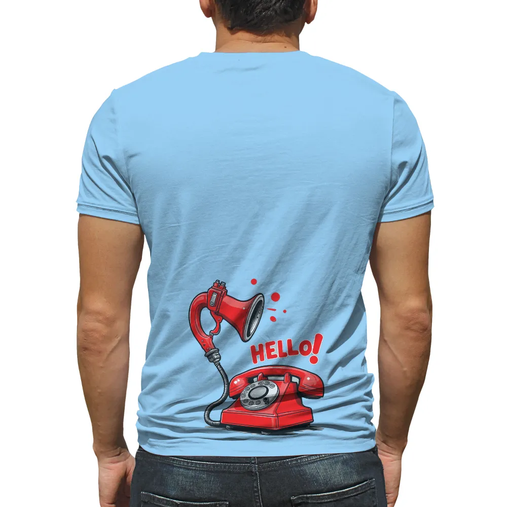 T-Shirts Custom: Vintage Rotary Phone - Say Hello!|vintage kung fu shirt