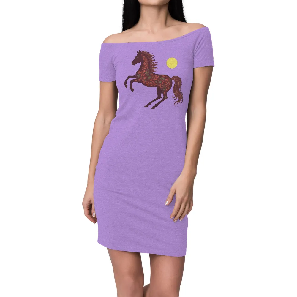 Shirts Graphic Tees: Horse of Nature - Artistic Design|ganpati t shirt pattern design